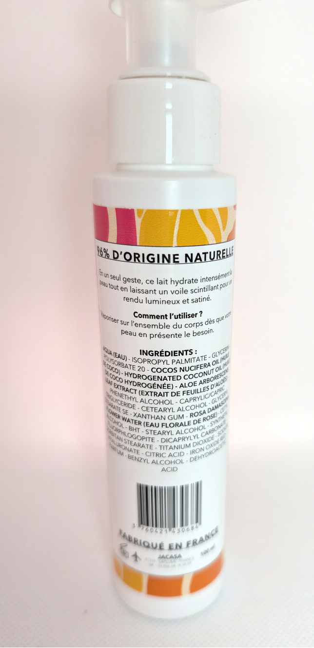 Lait corps scintillant  -  Nouveauté Eskalia